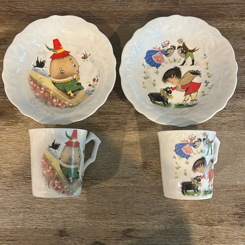 Vintage Aynsley Storybook China Set